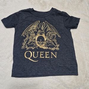 Queen Childrens/Kids Classic Crest T-Shirt / Yellow Gold and Black, 3T
